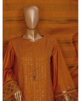 3-PC Unstitched Digital Print Embroidered Muse By Hztextiles | SSE - 102